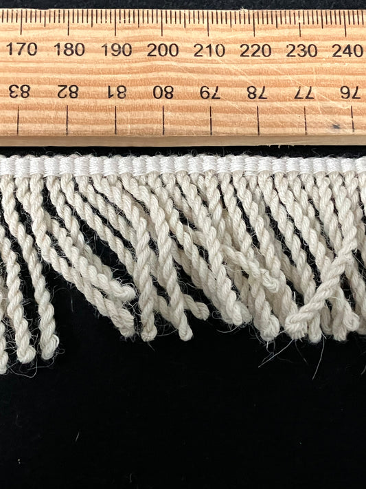 Natural Mohair  Fringing sold by the meter